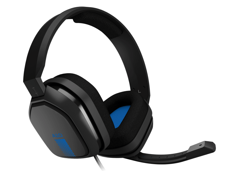 Auriculares Gamer Astro A10 PlayStation PS4 PS5 40mm 3.5mm Azul